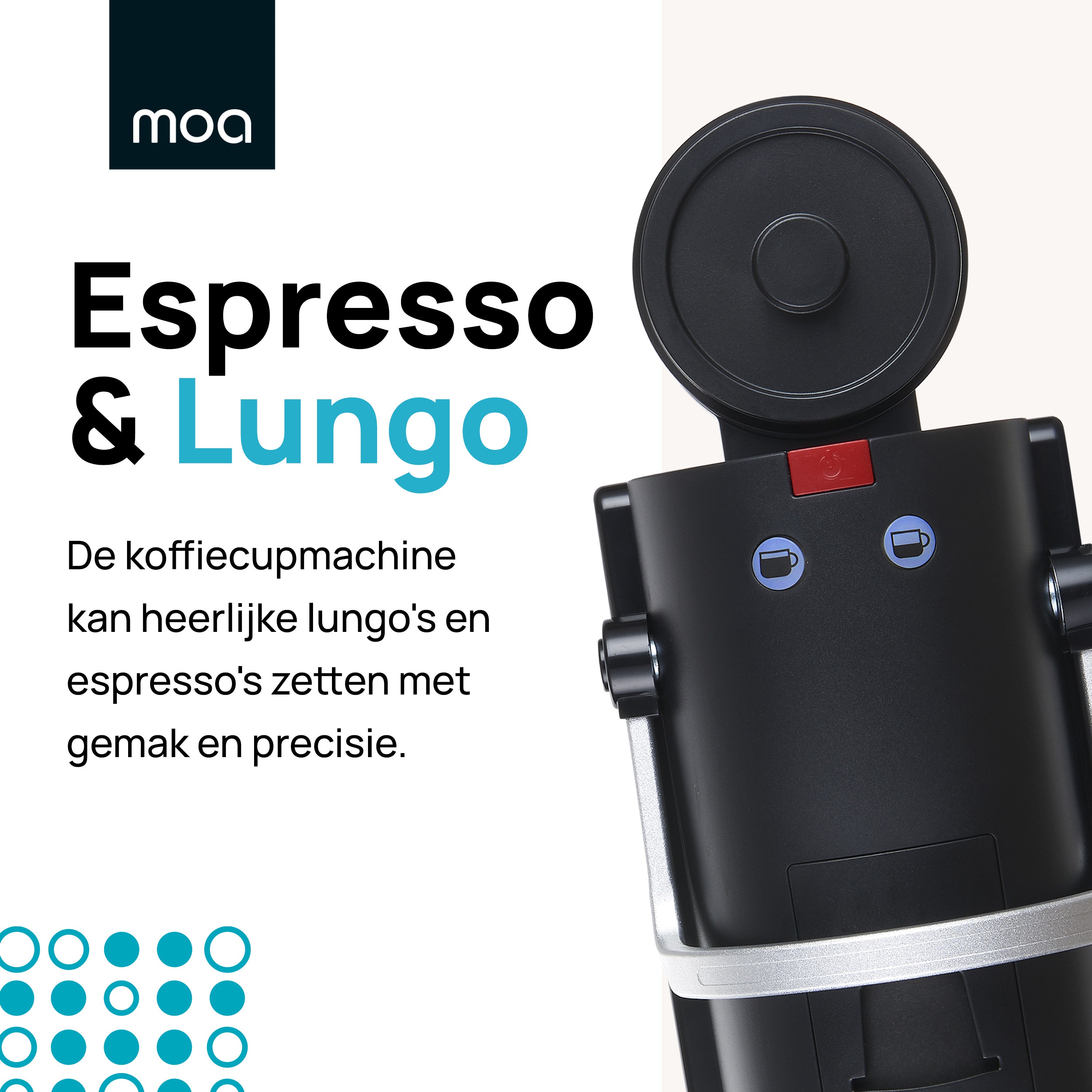 MOA Espresso Machine Zwart CM02B