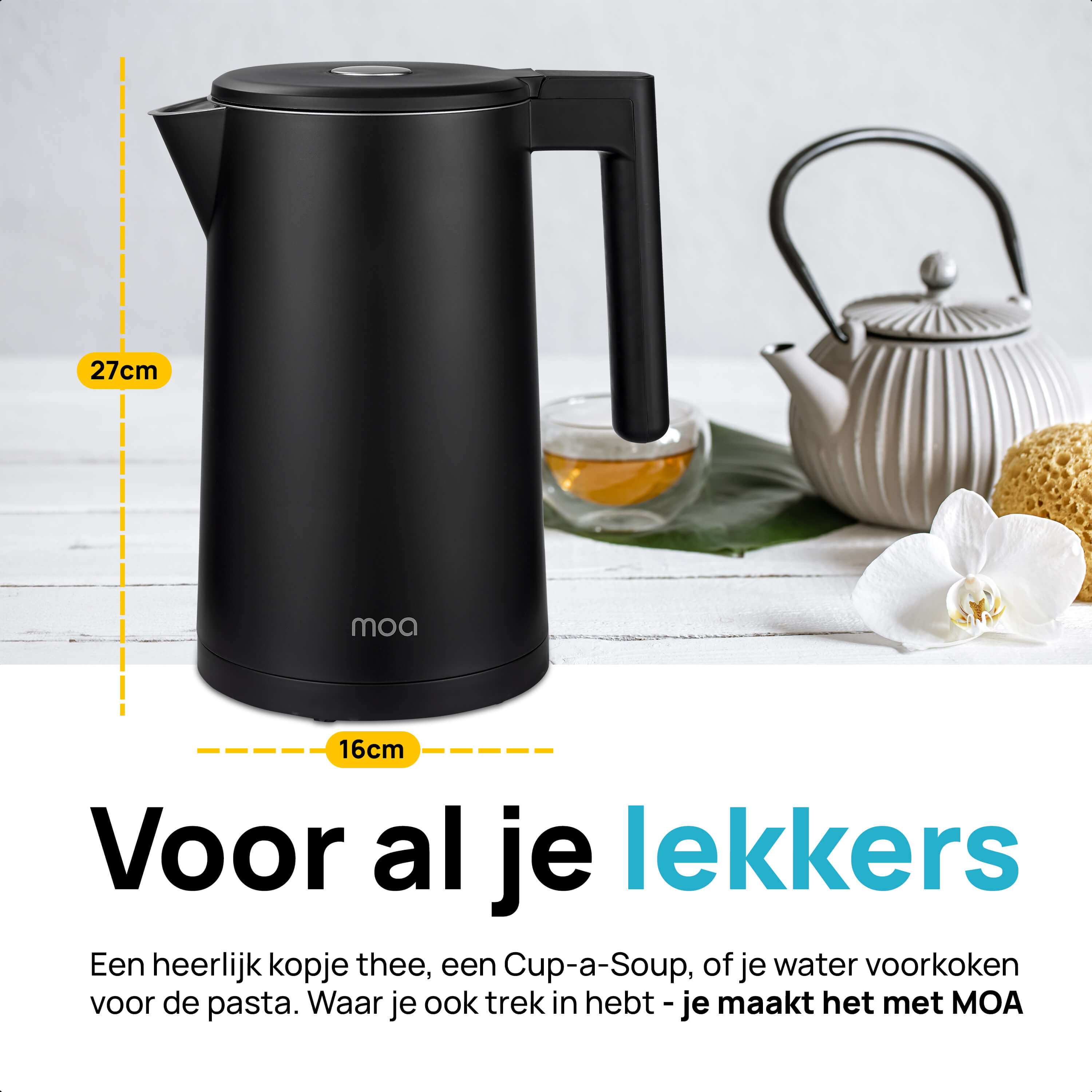 MOA Waterkoker Zwart - EK6B