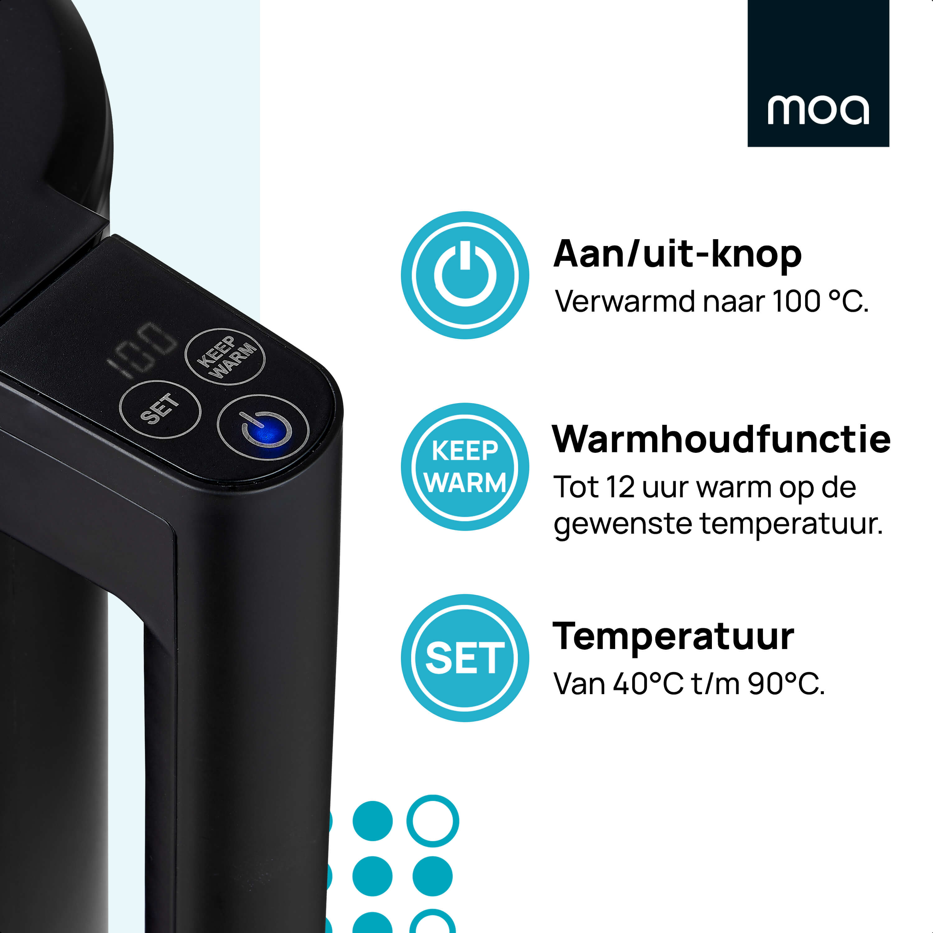 MOA Waterkoker Zwart - EK6B