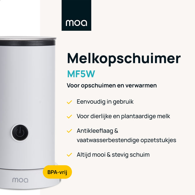 MOA Melkopschuimer - Wit - MF5W