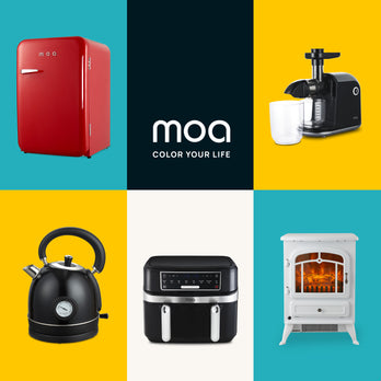 MOA Retro Koelkast - Rood - RF130R