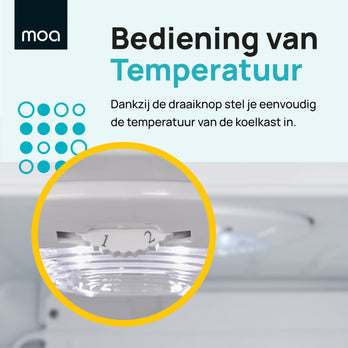 MOA Retro Koelkast - Wit - RF130W