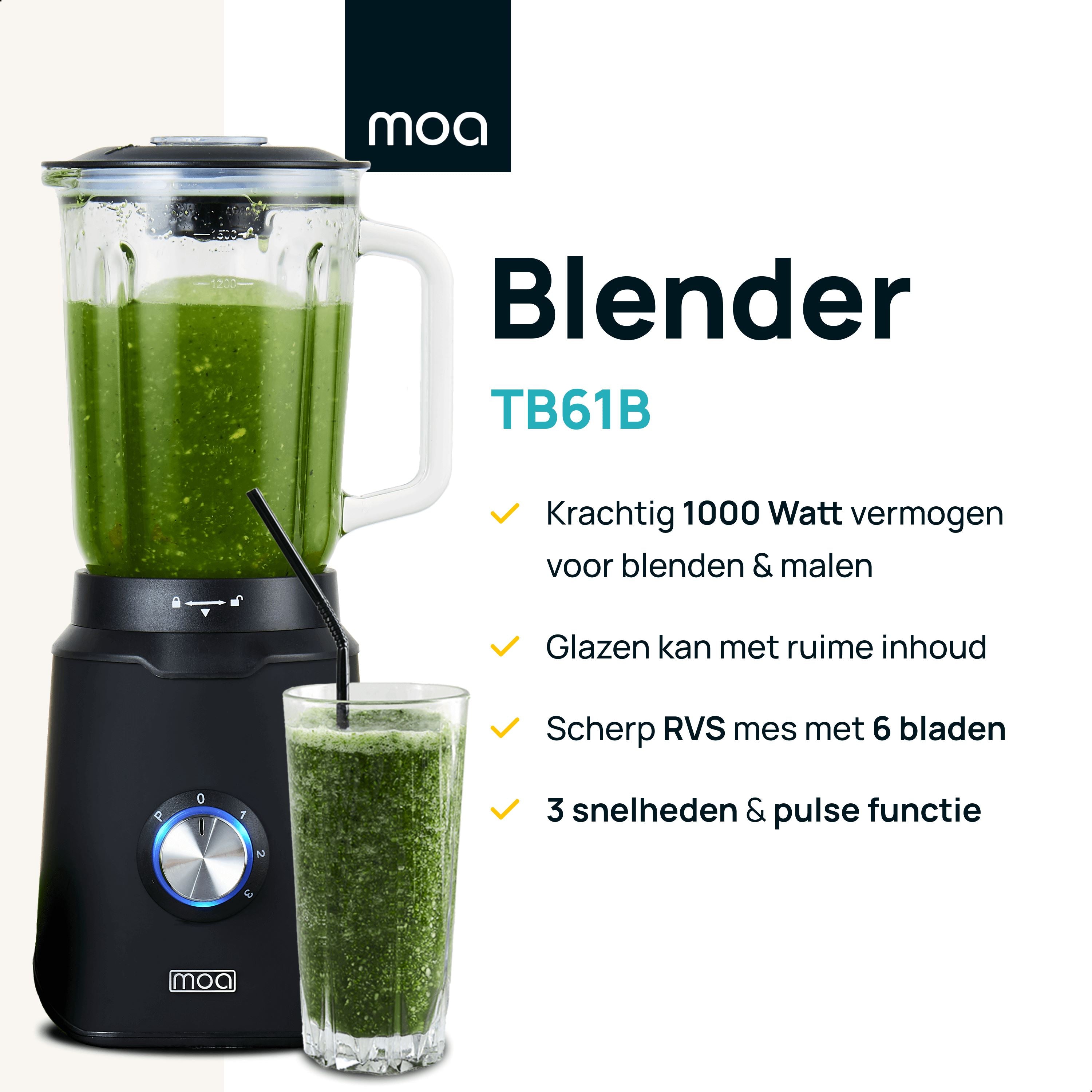 MOA Blender - Zwart - TB61B Blenders MOA 