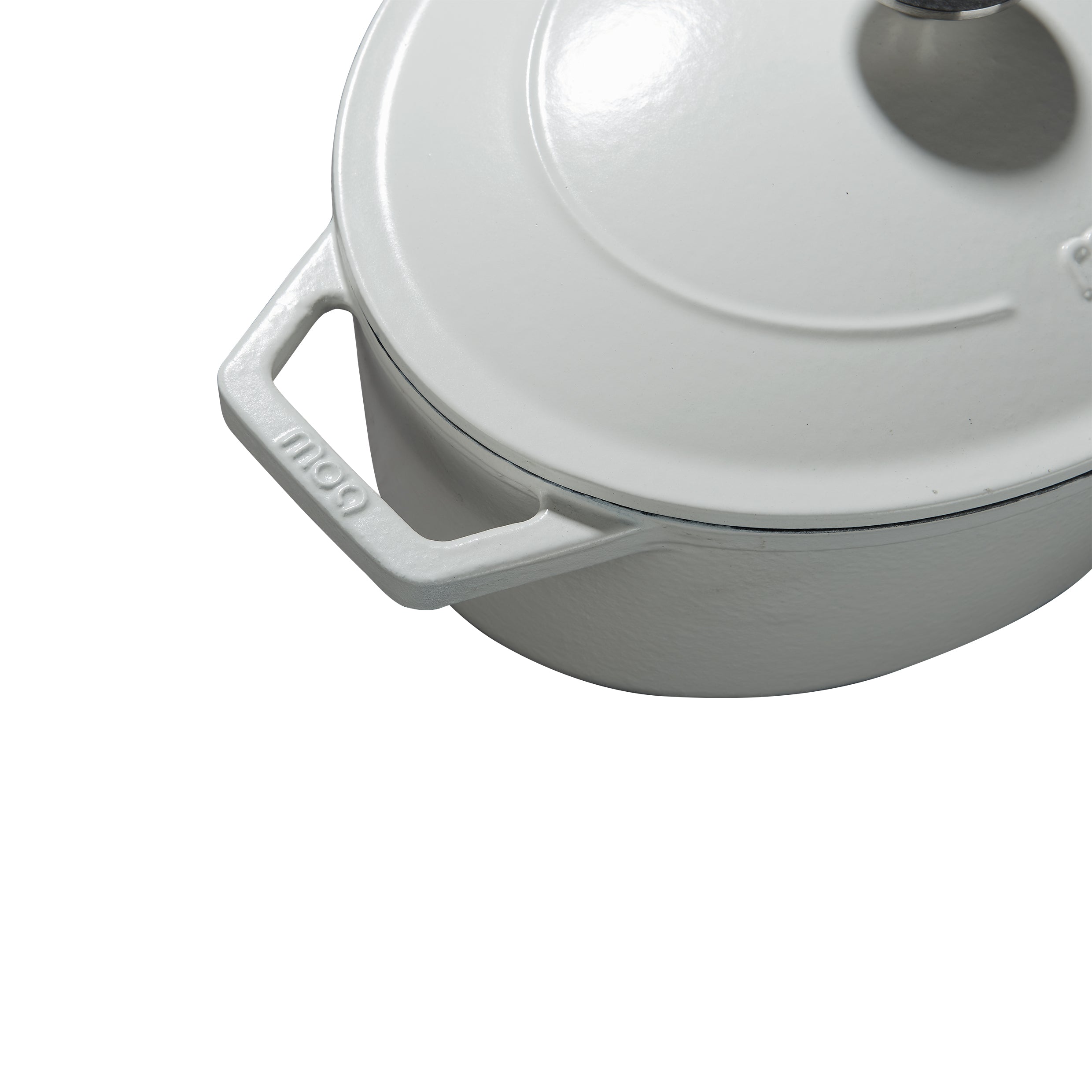 MOA Gietijzeren Braadpan - 29 cm - Wit - C29W