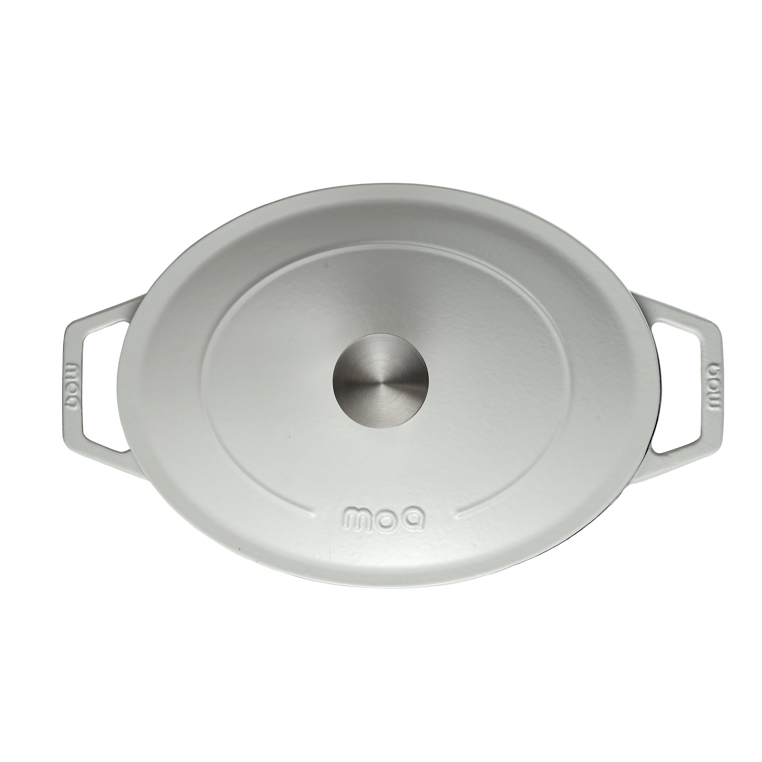 MOA Gietijzeren Braadpan - 29 cm - Wit - C29W