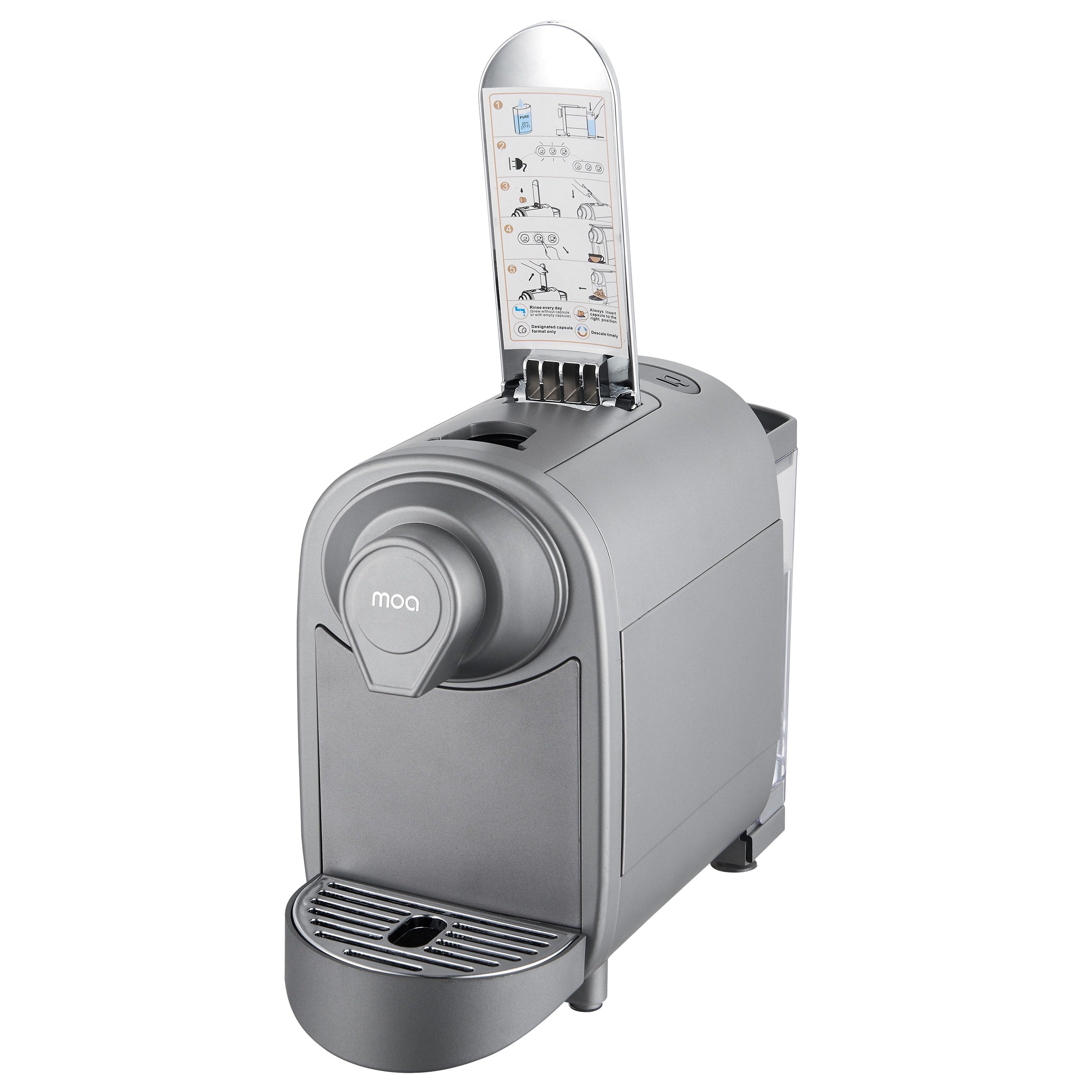 MOA Koffiecupmachine - Titanium - CM01T