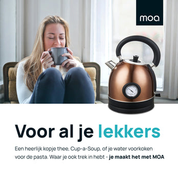 MOA Retro Waterkoker - Koper - EK3TC