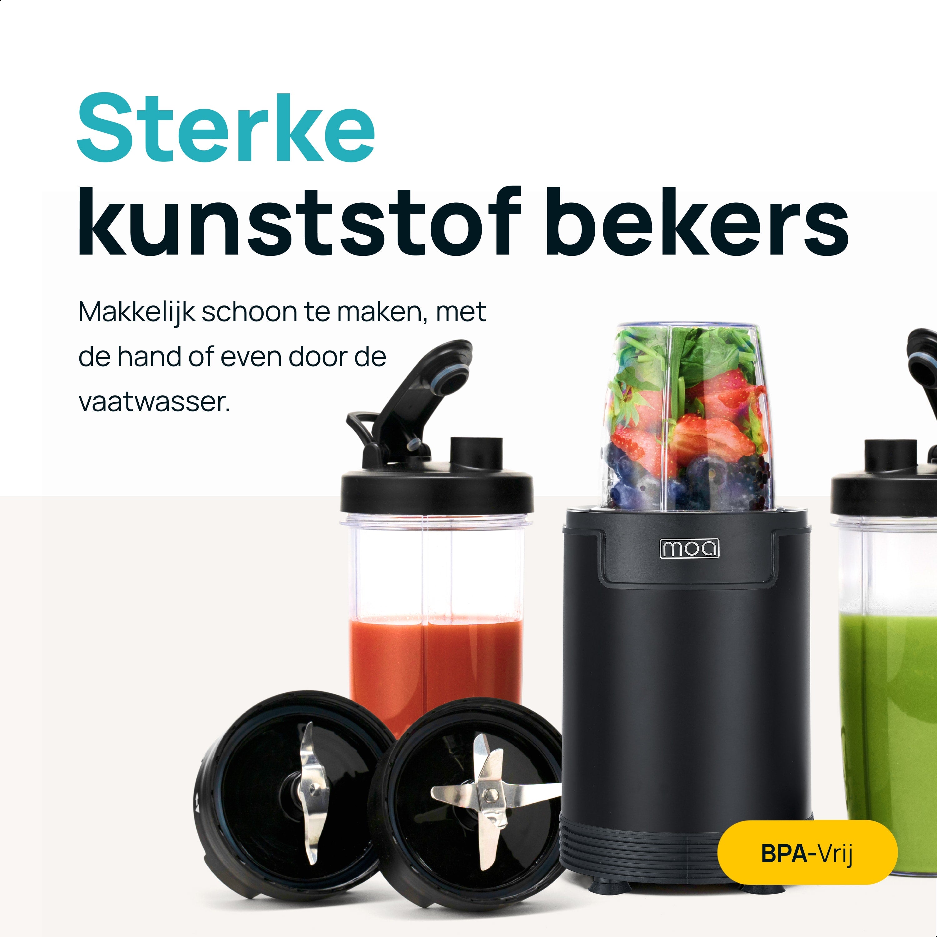 MOA Mini Blender - Zwart - MB02B