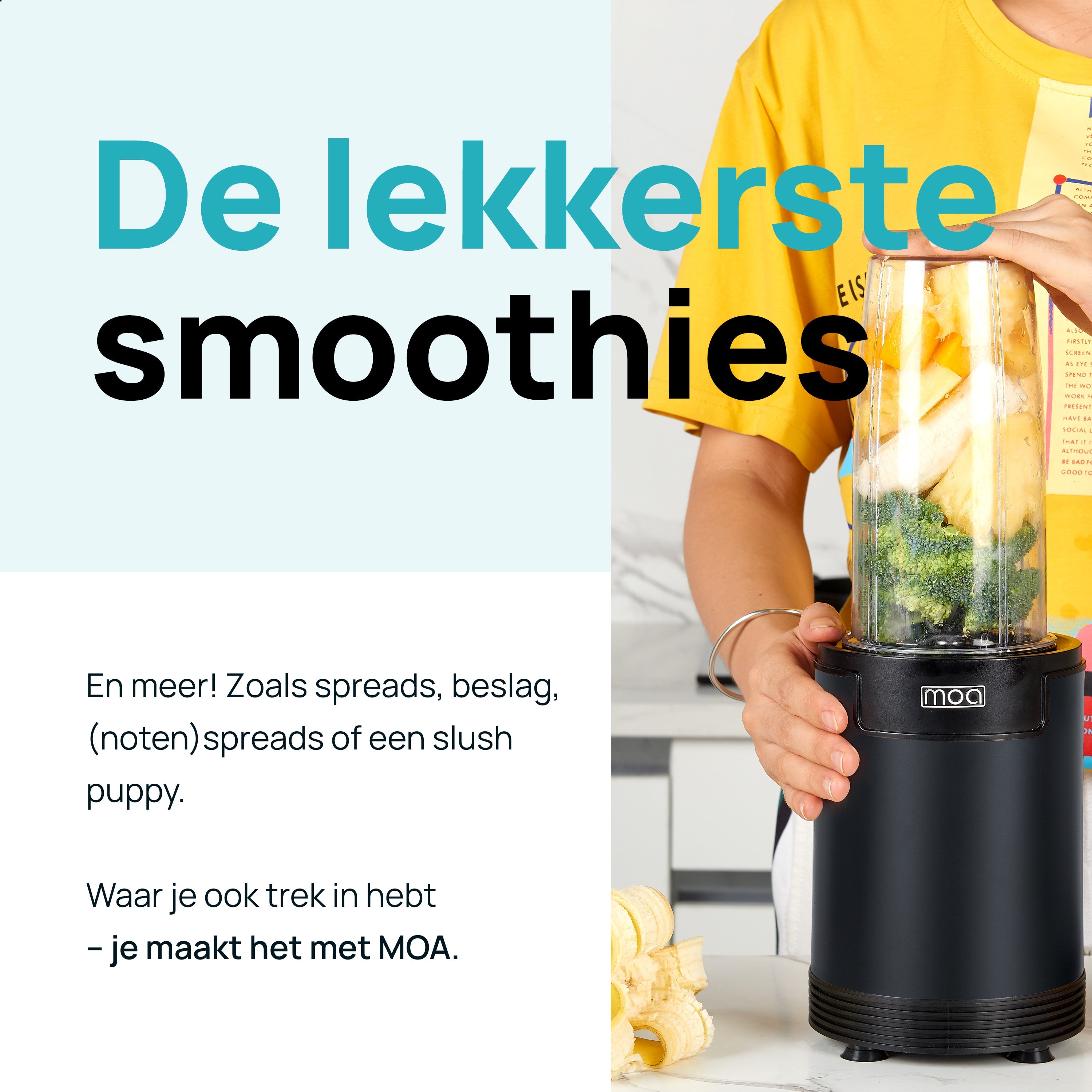 MOA Mini Blender - Zwart - MB02B