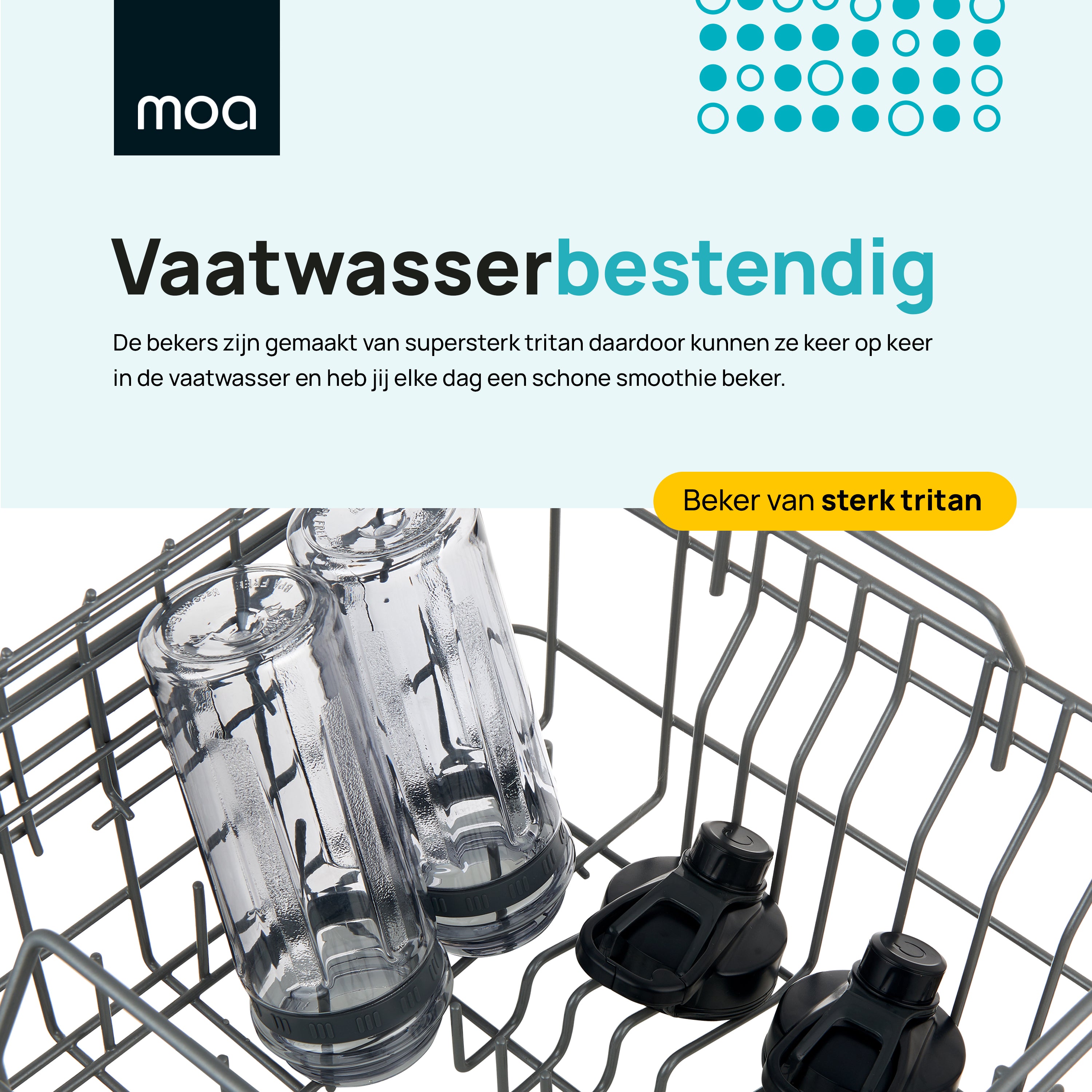 MOA Mini Blender - Zwart - MB10B