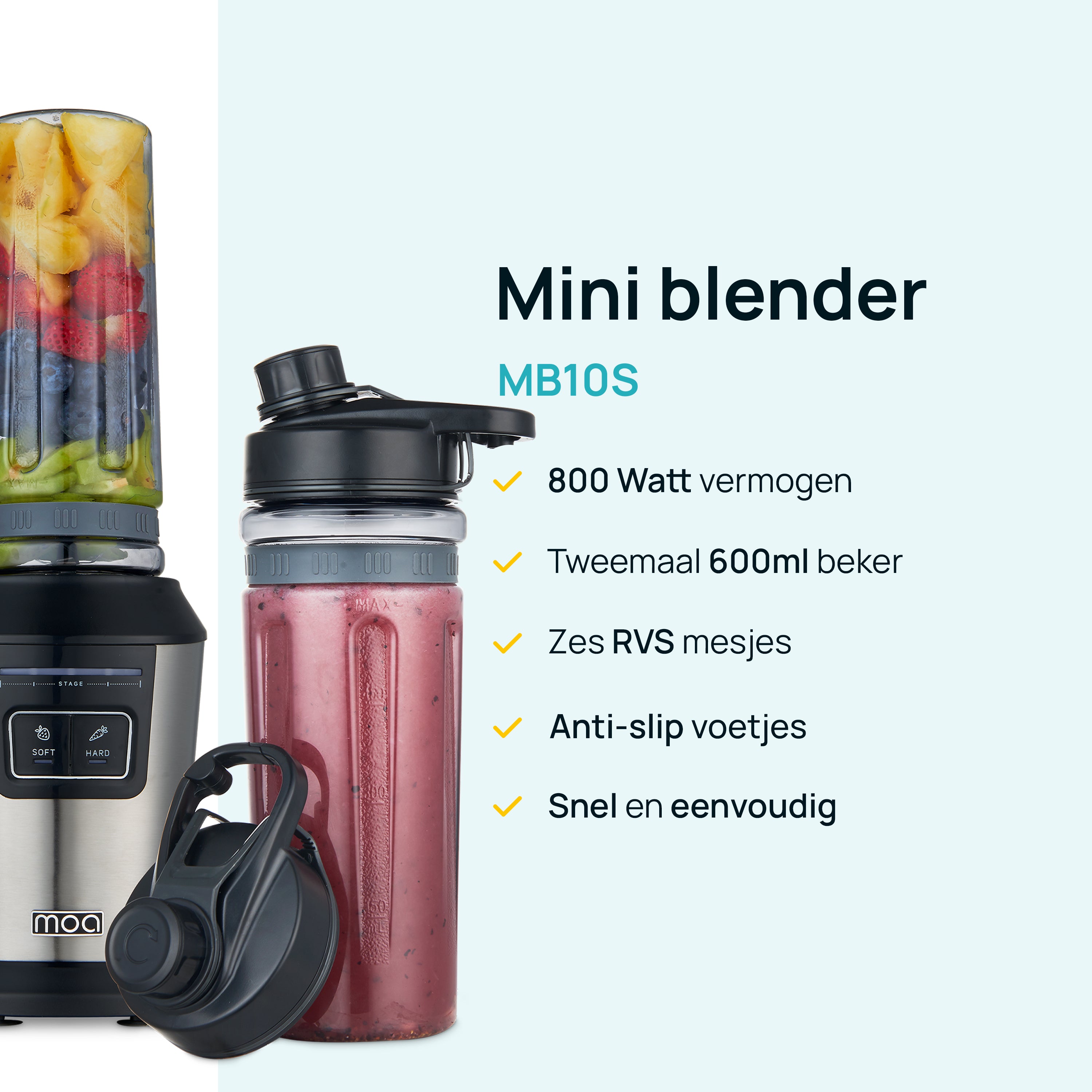 MOA Mini Blender - Stainless - MB10S