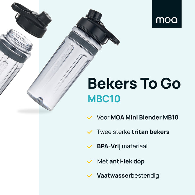 MOA Mini Blender Bekers - MBC10