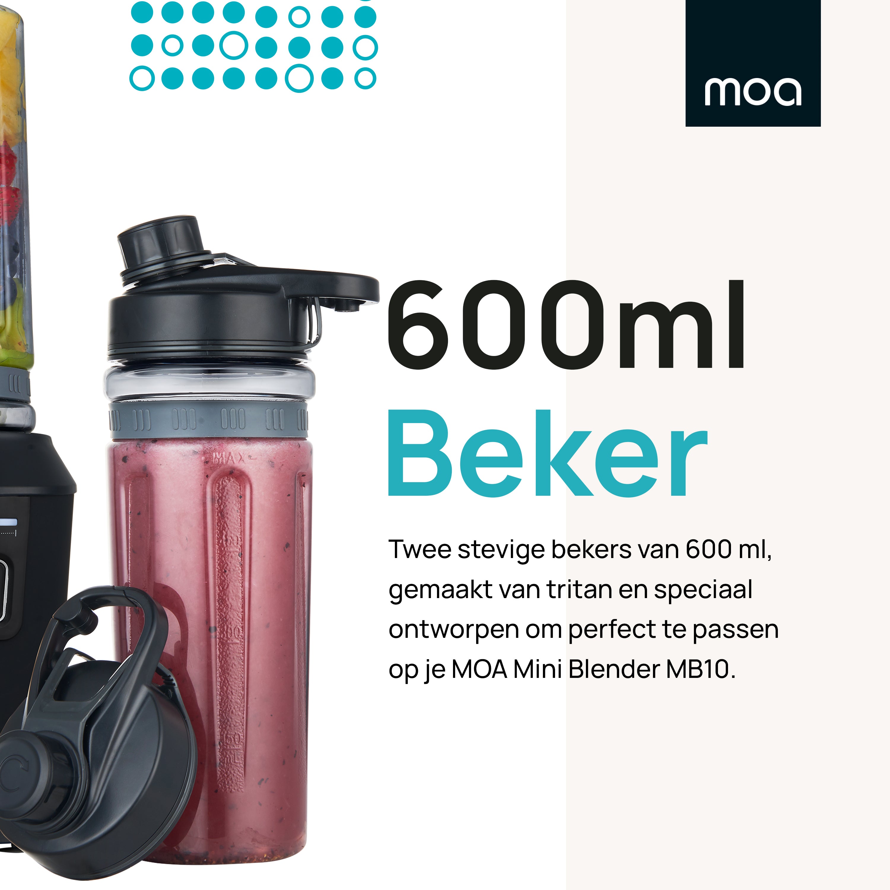 MOA Mini Blender Bekers - MBC10