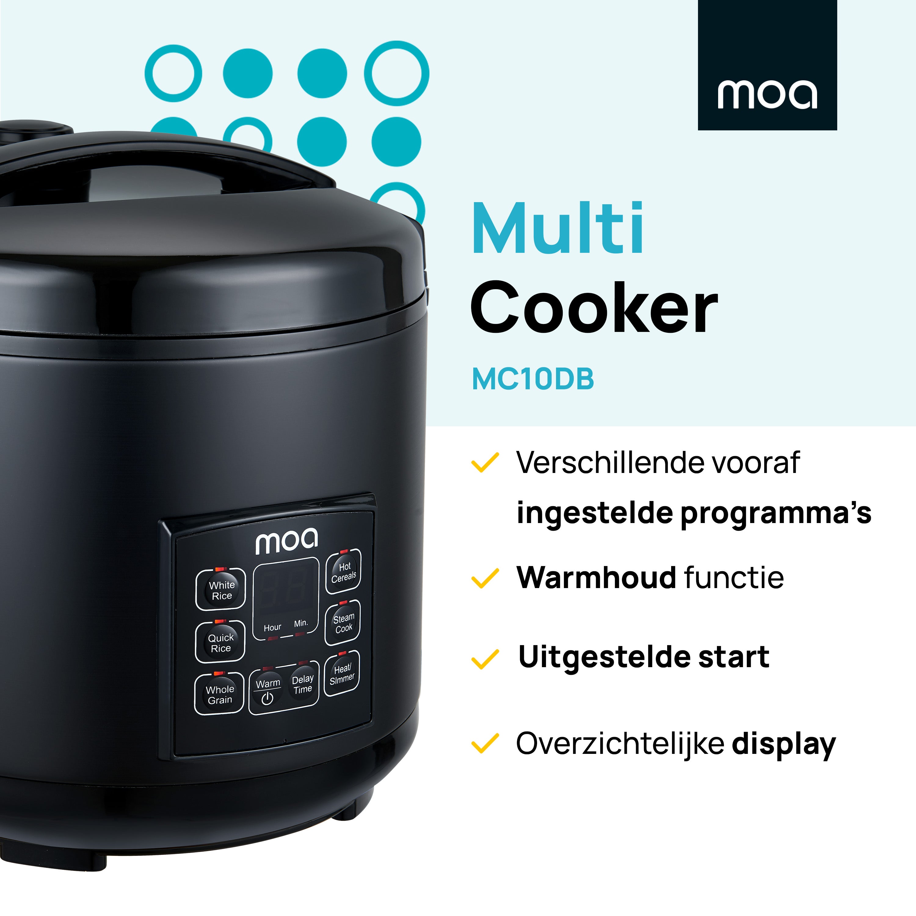 MOA Multicooker - Zwart - MC10DB