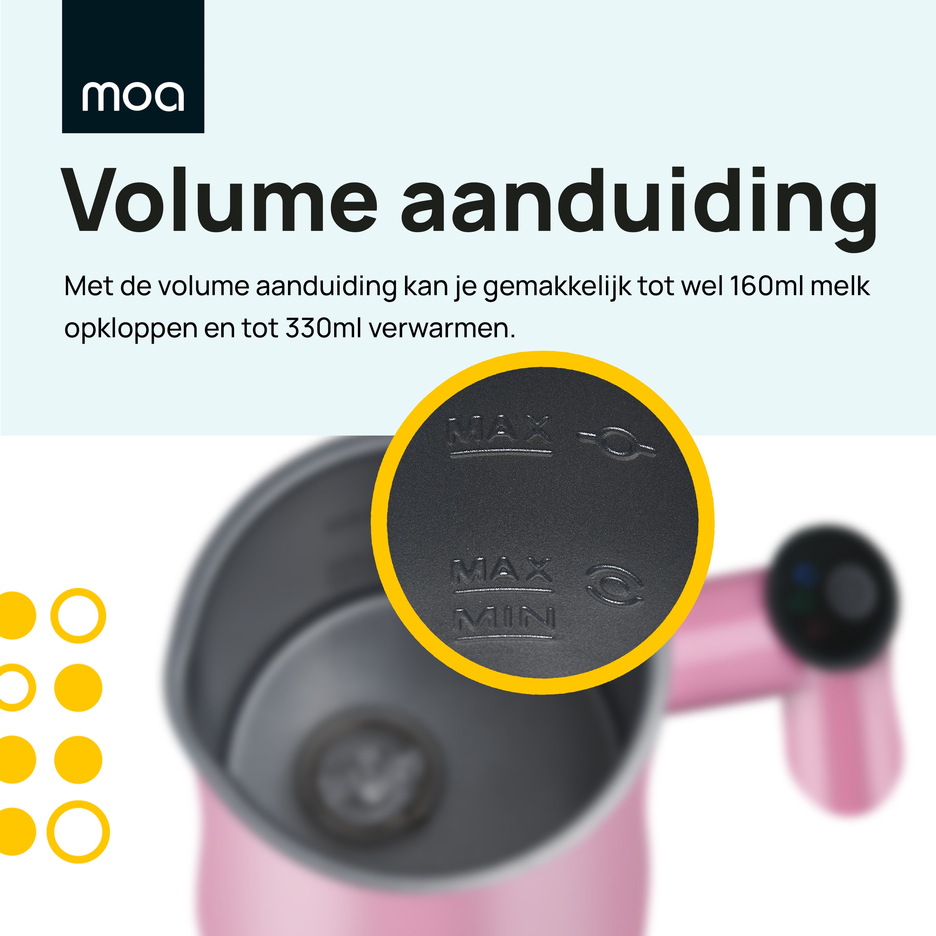 MOA Melkschuimer - Roze -  MF1P