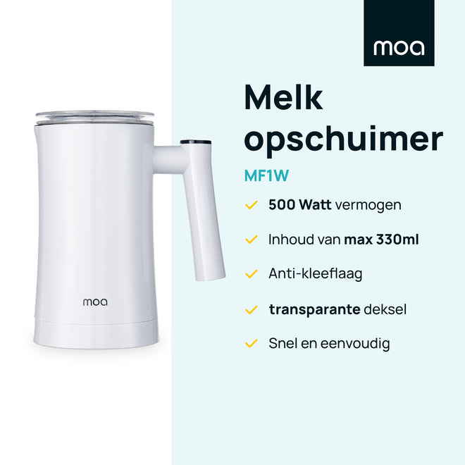 MOA Melkopschuimer - Wit - MF1W
