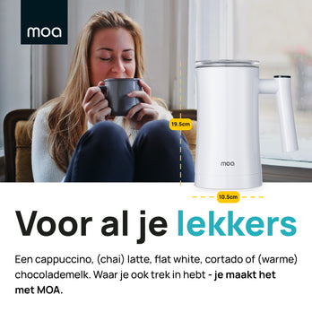 MOA Melkopschuimer - Wit - MF1W
