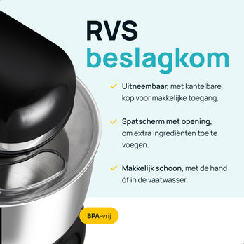 MOA Keukenmachine - Zwart - SM1203NB