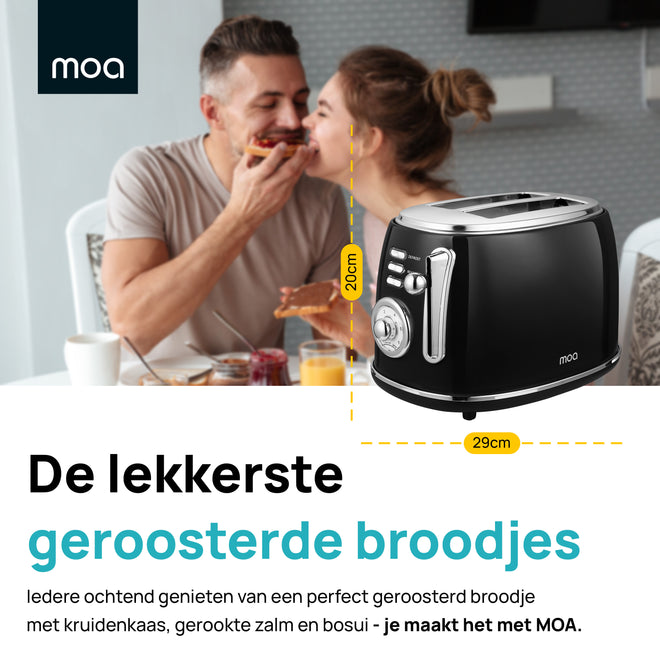 MOA Broodrooster - Zwart - T3B