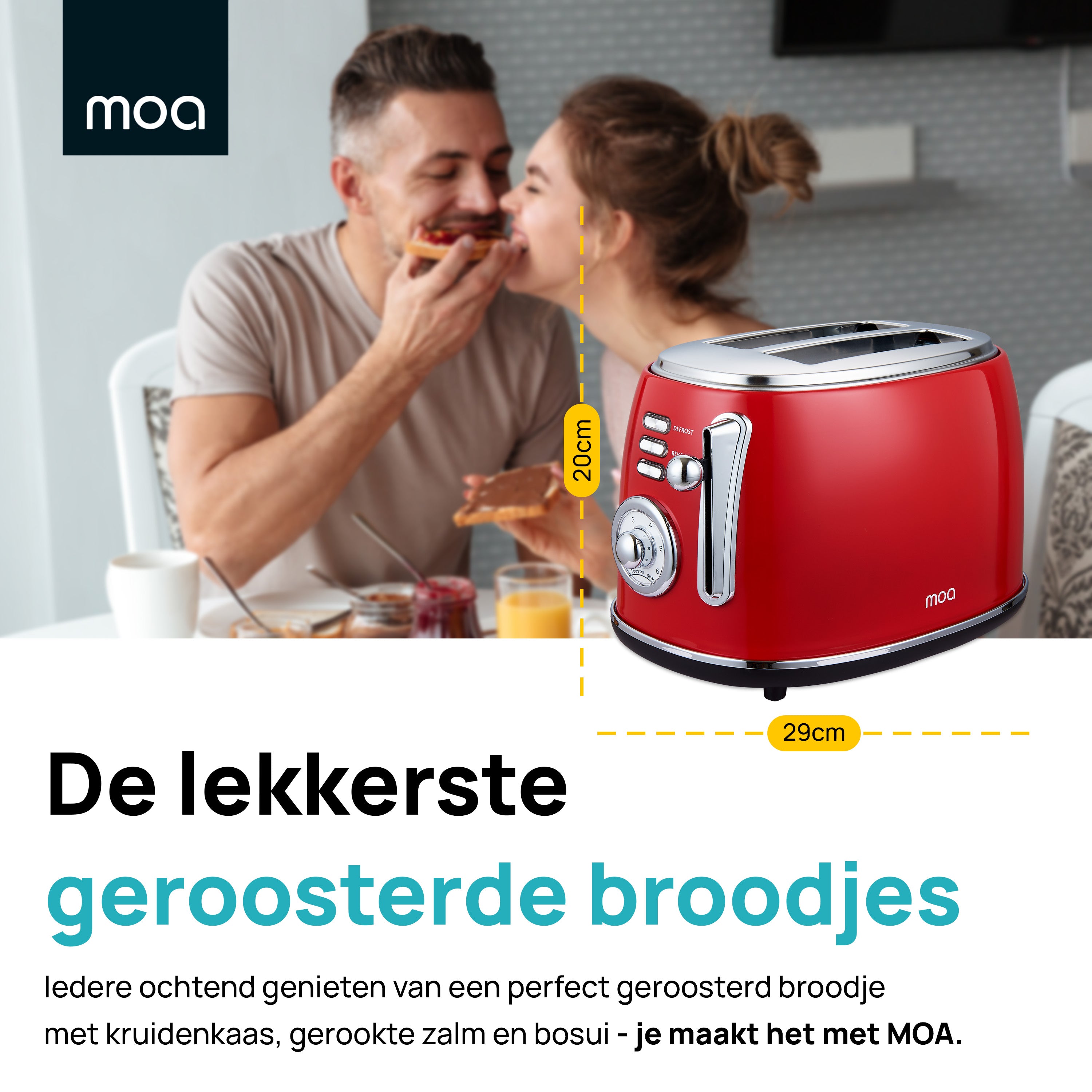 MOA Broodrooster - Rood - T3R